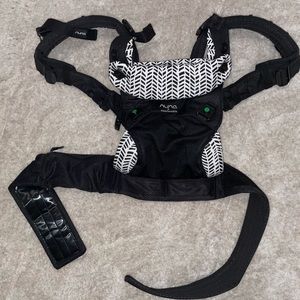 Nuna CUDL baby carrier broken arrow caviar by pottery barn kids